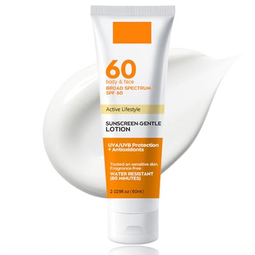 Soleneva Sonnencreme Gesicht SPF 60, Wasserfester Sonnenschutz für Damen, Feuchtigkeitsspendende Sunscreen mit Niacinamid und Hyaluronsäure, Schutz und Langanhaltender UV-Schutz für Gesicht