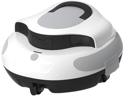 LXJBBD Robot nettoyeur de piscine – Aspirateur électrique sans fil avec navigation intelligente, temps de fonctionnement de 120 minutes, système à double moteur pour piscines hors et creusées