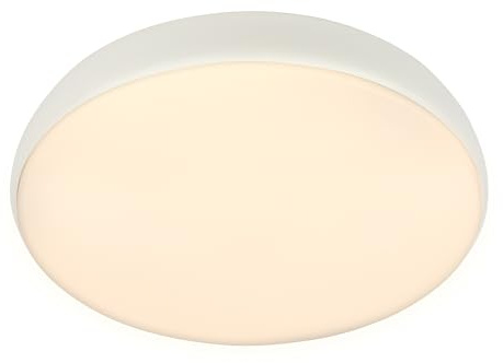 BRILONER - Lampara techo LED con mando a distancia, regulable, blanco cálido a blanco neutro, plafon techo, salon, plafones para, 35x8,5 cm, blanco