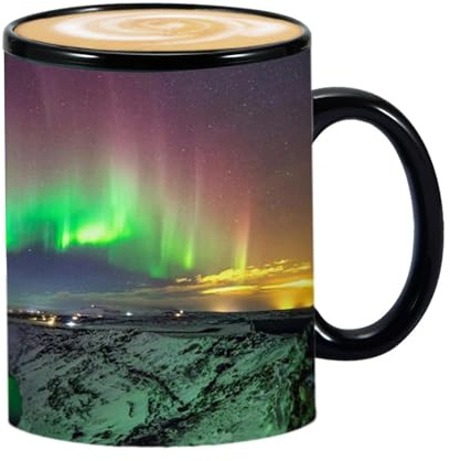 Tasse sensible changeante de chaleur, tasse ouverte en céramique avec