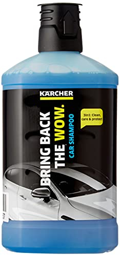 Kärcher Detergente per Auto 3 in 1 - Utilizzabile sia per il lavaggio a mano che da integrare con il sistema Plug'n'Clean delle Idropulitrici
