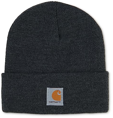 Carhartt unisex child Acrylic Watch Cold Weather Hat, Charcoal Heather, Youth US