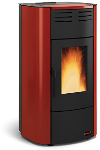 La Nordica Raffaella Idro 2.0 Libera installazione Pellet Nero, Rosso stufa