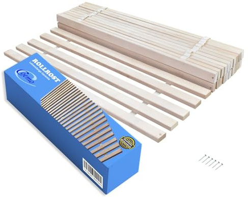 Coemo Rollrost Rolllattenrost 25 ! extrastabile Leisten 6 Befestigungspunkte 70 x 200 cm Lattenrost aus Birke Holz