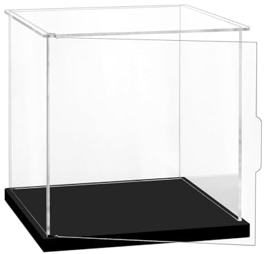 Acryl Vitrine / Schaukasten / Display Case / Display Box für Modellautos, Figuren, Sammlerstücke (30x30x30 cm, mit Seidenband )