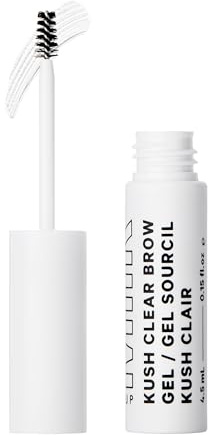 Milk Makeup KUSH Fiber Brow Gel – Tinted Gel Fluffs, Fills + Holds Eyebrows for a Fuller, Natural Look – Conditioning, Vegan Formula – Clear, 0.15 oz