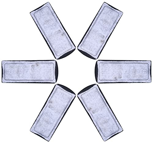 Pilipane filterwatte Aquarium, Aquarium filterwatte, ersatz Filter patronen, 6er-Pack mit Aktivkohle, wandmontiert, für Aquarien & Süßwasserbecken, Garnelenaquarium