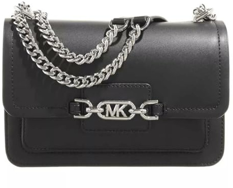 Michael Kors borsa a spalla Heather Large, Black, 23.5 x 15.2 x 7 cm