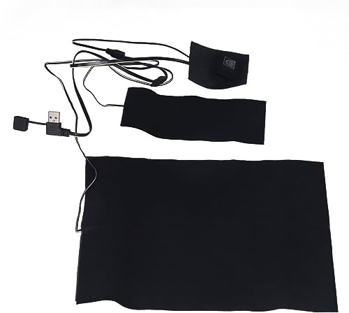 Elektrische Heizkissen für Kleidung 2 in 1 Elektrisches USB-Heizkissen 45 ℃ bis 65 ℃ Einstellbar Wasserdicht für Wintercamping Leicht