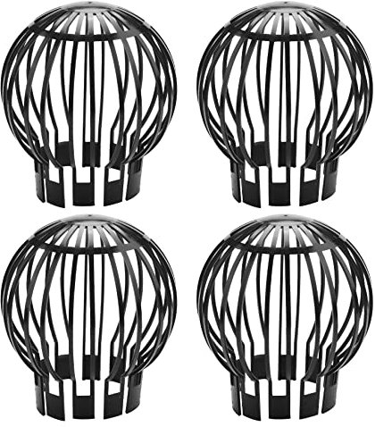 Plmvhpb 4PCS Protector de Canalones Tubos de Bajada Filtro Colador PrevencióN de Restos de Hojas Ramas el del Techo Obstruye las TuberíAs