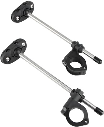 DECTER Kit Montaje Parabrisas Carenado Universal para Motocicleta Soporte para Bicicleta Calle con Manillar 22MM 25MM Y 28MM Motocicleta Deflector Negro Moderno