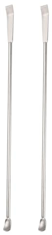 YOKIVE 2 Pcs Espátula De Laboratorio, Acero Inoxidable 304 Muestreo Micro Mezcla Medición Ideal Para Laboratorio (200mm/8 Pulgadas)