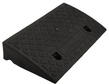 JMORCO Rollstuhlrampe Bordsteinrampen aus Kunststoff, tragbar, leicht, robust, Schwellenrampen-Set aus Kunststoff for Auto, Fahrrad, Motorrad, Rollstuhl(Black)