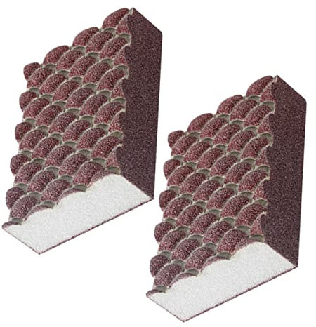 minkissy 2pcs Convenient Multi-Function Wok Cleaning Sponges for Daily Use Durable Rust-Removing Kitchen Scrubbers for Pots Sinks and Cutting Boards