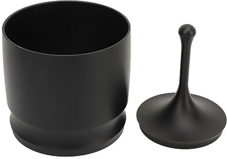 Aluminum Alloy Coffee Powder Dosing Rings Press, Coffee Powder Picker Picker, 58mm Dosing Rings Press Anti Flying Professional Equipment Coffee Making Supplies (Black 58mm)
