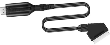 SMASOLO Convertidor Scart Video con Escalador Audio Vídeo Cable Adaptador Señal Compatible para Tv Fácil Instalación