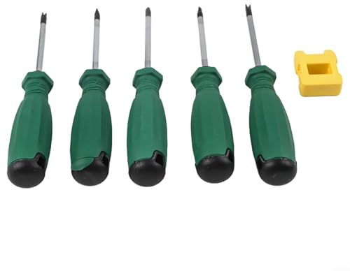 Yuanpgky Jeu de tournevis de forme spéciale avec 5 têtes magnétiques dont un triangle transversal intérieur en U Y et 3 points pour la maison, les outils électriques et de réparation de machines, en