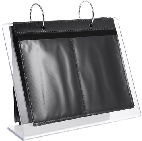 Sewroro Présentoir Album pour Stickers à Ongles en Plastique Robuste Porte-Stickers Compact pour Manucure Professionnelle et Amateur Rangement Pratique pour Collection D’Autocollants de
