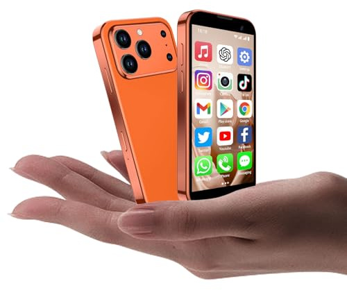 CoolBuBu Mini Kids Phone Mini Smartphone with 3.0 HD Touch Screen World's Smallest Mobile Phones For Kids Tiny Cell Phone App Download WiFi GPS Face lD Gifts for Boys Girls