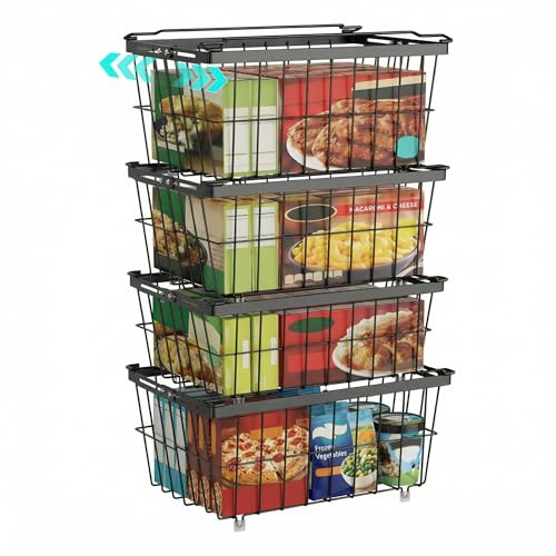 SOONHUA Gefriertruhe Korb Organizer Verstellbar Gefrierkorb