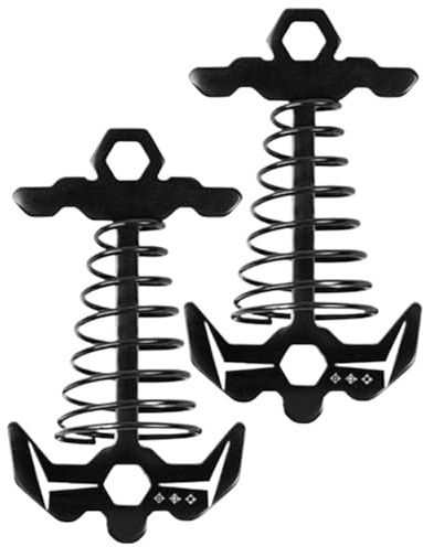 Ancres de Fixation pour Terrasse,Piquets De Tente en Aluminium Résistants Au Vent | Tendeur de Hauban pour Tente,pour Plein Air, Pique-Nique, Bateau, Randonnée, Femmes, Hommes, Adolescents,