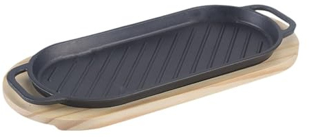 ALCXAZS Poêle à griller Teppanyaki robuste, fabriquée avec des matériaux de qualité, pour des fêtes et rassemblements en plein air durables. Poêle à griller BBQ en fer, plaque de cuisson pour