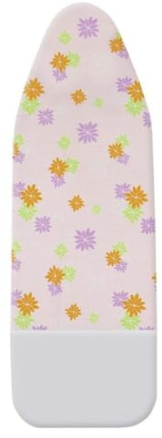 WENKO Bügelbrettbezug Comfort 127 x 45 cm Parkzone rosa Blumen Gegenbügeleffekt