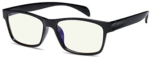 Gamma Ray Computer Blue Light Blocking Gaming Glasses w/Amber Tint and Anti Glare UV Digital Eyestrain