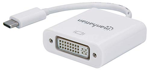 MANHATTAN 152914 ADAPTADOR DE CABLE USB C DVI BLANCO