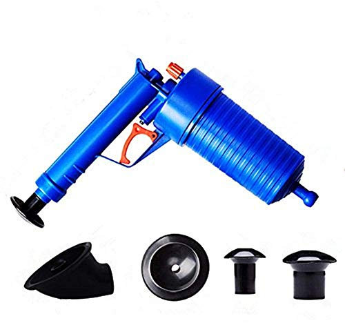 WangLx Toilet Plungers WC Plunger - Pneumatischer Rohrbagger, Allzweck im Rohrverstopfen：Dredge Toilette/Waschbecken/Badewanne/Bodenablauf, Blue