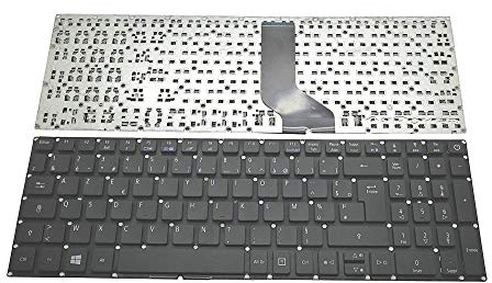 Clavier AZERTY Français Compatible avec Acer Aspire ES1-523 ES1-524 ES1-532 ES1-533 ES1-572 Noir (A515-51 A517-51 A715-71 A717-71 Noir)