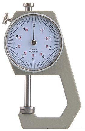 Calibro di spessore, calibro portatile per tester di spessore, 0,01 mm, precisione per carta, pelle, strumento di misurazione della lamiera