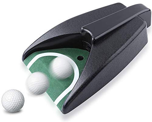 Ejoyous Putting Einheit mit automatische Ballrückgabe, Automatischer Putt-Rückführer von Crestgolf, Automatik Putting Cup, Golfball Automatische Rückkehrens-Maschine 31 * 17 *