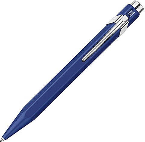 Caran d'Ache Rollerball Pen, Matte Blue, Slim Pack