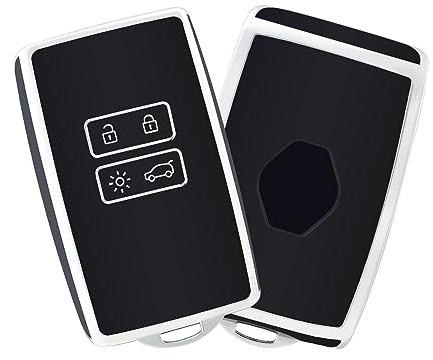 OFFCURVE Custodia Telecomando Cancello Custodia Chiavi Copri Chiave Guscio Chiave per Renault Clio Espace 5 Master Bus Talisman Megane USW Fluence Duster Megane Kadjar Coque Captur Zoe Koleos Scenic