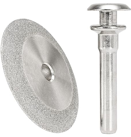 NuoDunco Double-Sided 45° Diamond Grinding Wheel 1/4 Shank Die Grinder Drill Attachment Sanding Bit for Wood & Metal, Threaded Repair, Tungsten & Lawn Mower Blade Sharpening