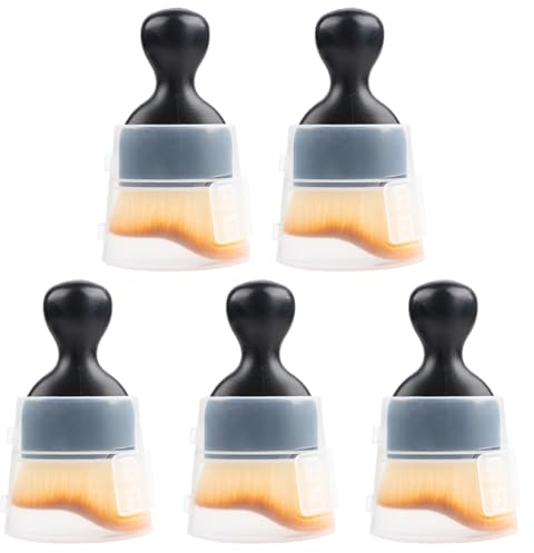 Encuryna Lot de 5 outils de nettoyage intérieur de voiture - Brosse de détail à poils doux - Brosse de nettoyage de la poussière - Brosse de nettoyage pour l'entretien de la voiture - Élimine la