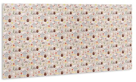 Tulup 100x50cm Imperméable Panneaux Muraux Salle de bains Adhesive PVC Autocollants pour la Cuisine - Thème bon appétit