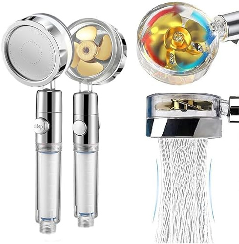 wappiot La Douchette EcoPression Anti-calcaire Douchette à Main Haute Pression - Économie d'Eau, Filtre à Eau Intégré, Régulateur avec Interrupteur