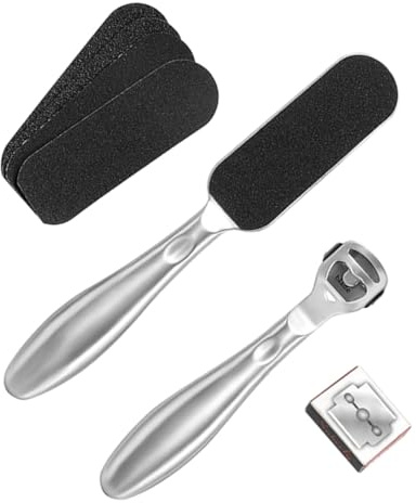 TOVINANNA 1 Set Trimmer per Pedicure Inossidabilper Unghie Kit per Rimozione Callosità e Cuticole Lame Portautensili per Strumenti Durevoli e Facili Usare