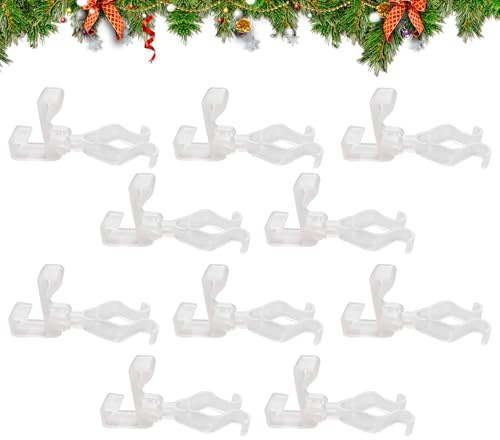 Generico Outdoor Hook Lights | Multiple Pack Hanging Lights for Decorations | Wire Organizer for Balcony Fences Roof Trees Walls Railings Garden