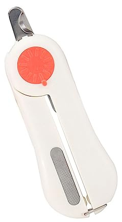 Hohopeti LED Beleuchtete Ergonomische Haustier Nagelschere mit Rostfreiem Einstellbarem Licht und Austauschbaren Batterien für Präzise Krallenpflege bei Hunden und Katzen Rotes Design