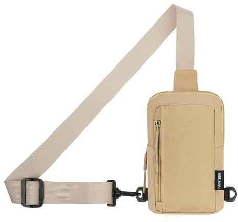 flintronic Sling Bag, Waterproof Chest Bag for Men and Women, Mini Breathable Crossbody Shoulder Bag with Zipper, Lightweight Shoulder Backpack for Travel Hiking Cycling Camping Outdoor Sports