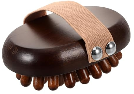 CIYODO Holz Meridian Massagebürste Mit Airbag Wiederverwendbare Handmassagebürste Für Ganzkörper Meridianmassage Und Akupunktur Naturbelassene Massagekämme Für Beine Bauch Und Spa Entspannung