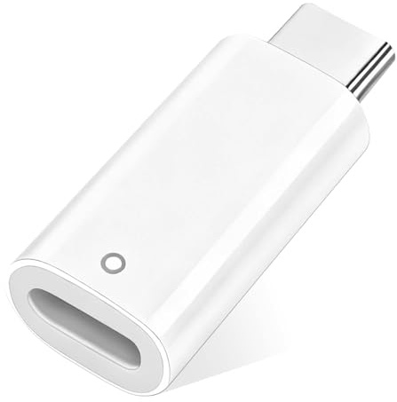 Ladeadapter für Apple Pencil 1 Generation iPad 10 mit Bluetooth Kopplung | USB C Adapter mit USB C für Kabelloses Aufladen Kompatibel mit Apple Pencil 1 iPad 10 Geräten Portabilität Weiß