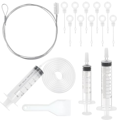 NBEADS 15 Pcs Kit de Nettoyage pour Réfrigérateur, Kit de Nettoyage pour Conduite D'Eau de Réfrigérateur Outils D'Entretien Universels avec Brosse Tubulaire Longue pour Nettoyage et Élimination