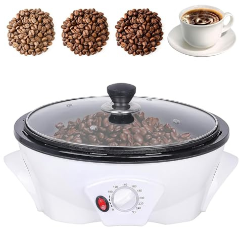 Macchina Per Tostare Il Caffè In Grani Ad Aria Calda Multiuso Da 800G, Macchina Per Tostare Il Caffè Elettrica, Temperatura Regolabile Da 100 A 240°C E Agitatore Automatico, Per Uso Domestico In Bar
