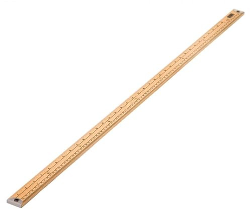Sew Easy Wooden Metre Stick – Quilting & Patchwork Rule for Applique Sewing, Transparent Acrylic Non-Slip, Metric & Imperial