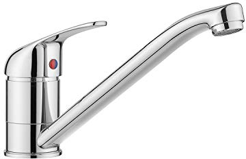 Jass Ferry - Rubinetto tradizionale da cucina monoblocco con miscelatore monocomando cromato