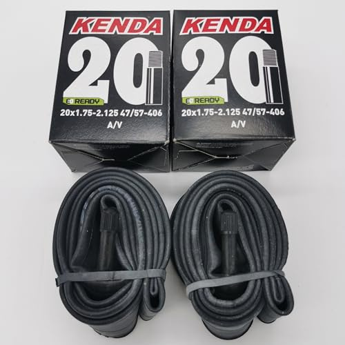 Kenda 2x Schlauch 20 Zoll Fahrrad BMX 20 x 1.75 x 2.125 47/57-406 AV Autoventil